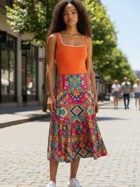 Sleeveless V-Neck Red Bodysuit Top